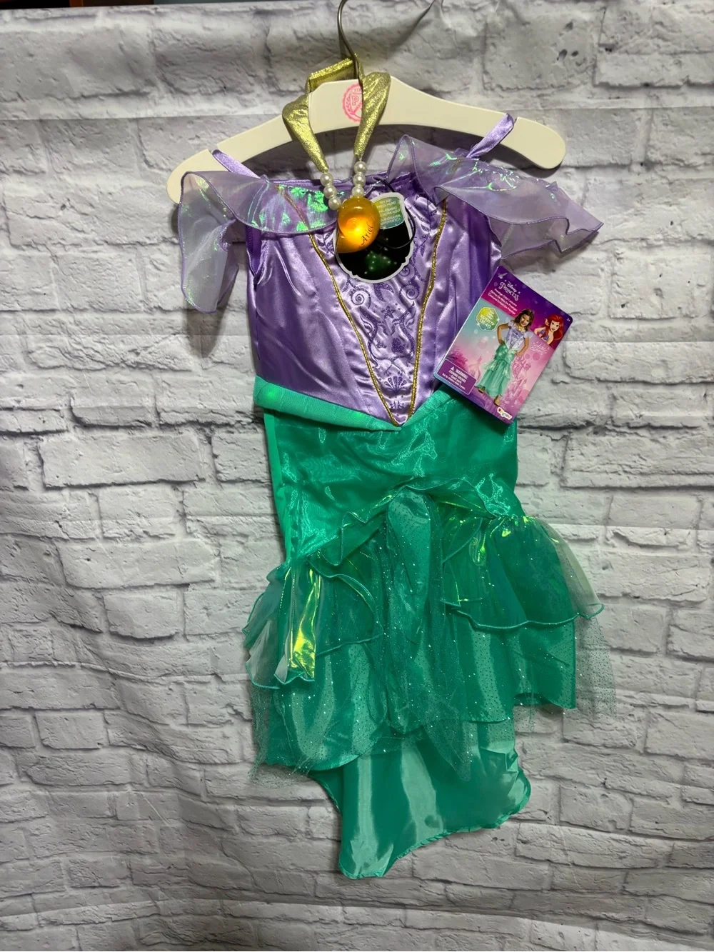 Disney Princess Ariel Purple and Green Girls Costume
